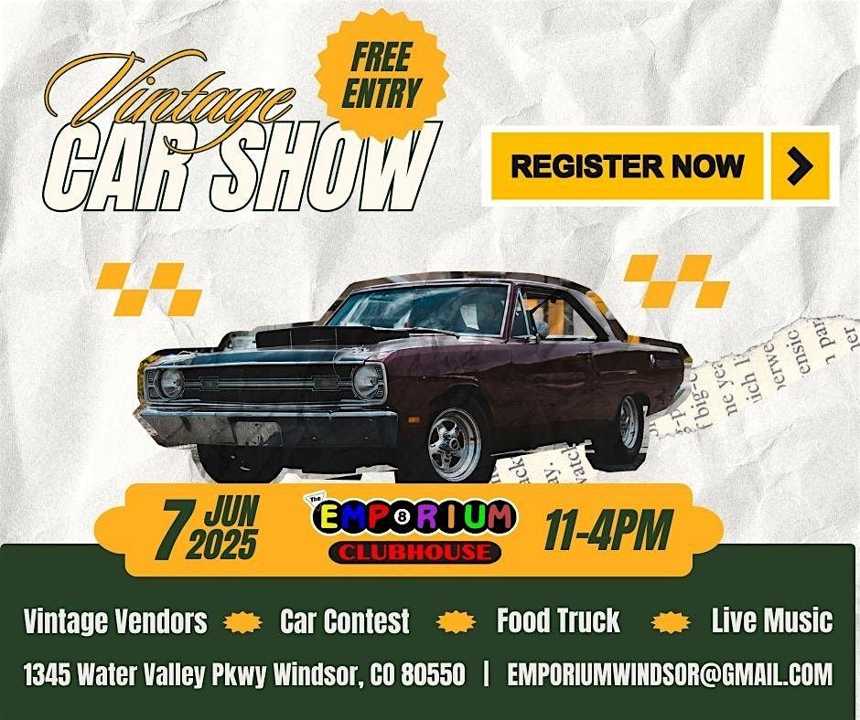 Car Show and Vintage Market Festival