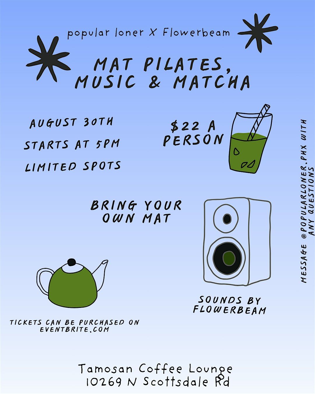 Mat Pilates & Matcha @ Tamosan Coffee Lounge