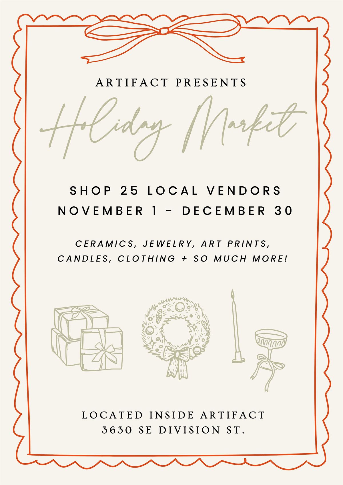 Holiday Market at Artifact!