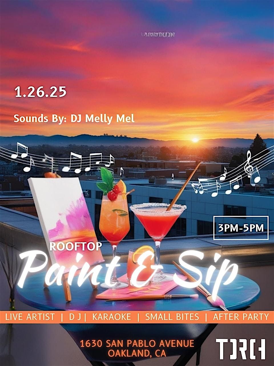 Rooftop Karaoke Paint & Sip