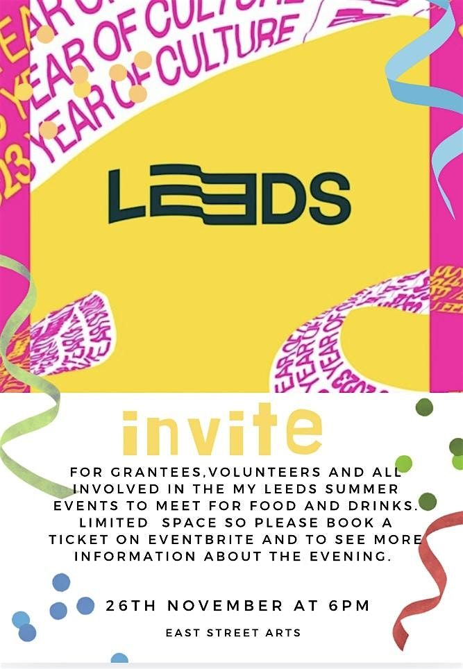 Year Of Culture.  My Leeds Summer.  Invite 24