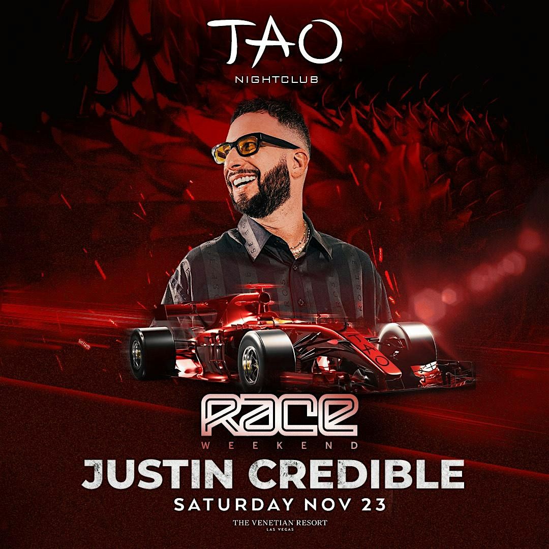 TAO NIGHTCLUB FREE GUESTLIST - JUSTIN CREDIBLE - RACE WEEKEND