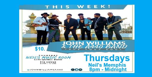 Thursday May 2 John Williams & the A440 Band @Neil's 8pm $10.