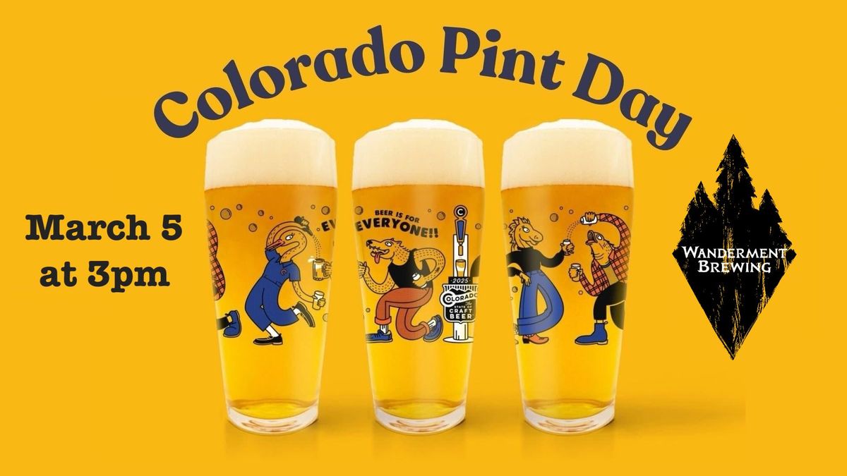 Colorado Pint Day at Wanderment Brewing