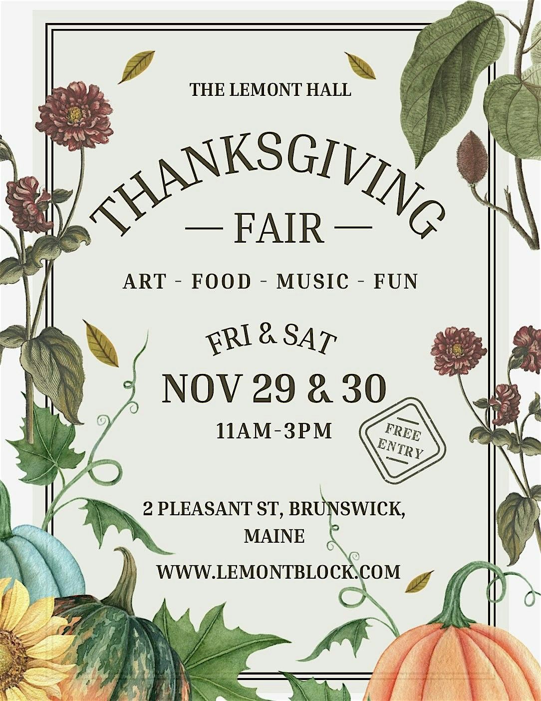 Lemont Hall Thanksgiving Fair