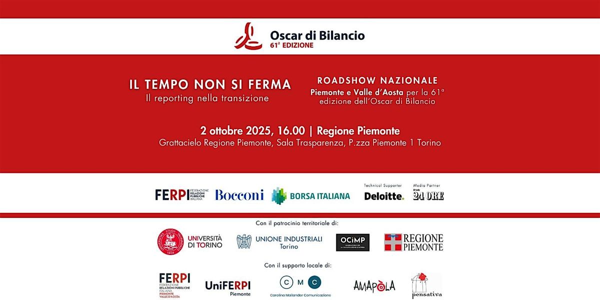 Oscar di Bilancio 2025 Il tempo non si ferma.