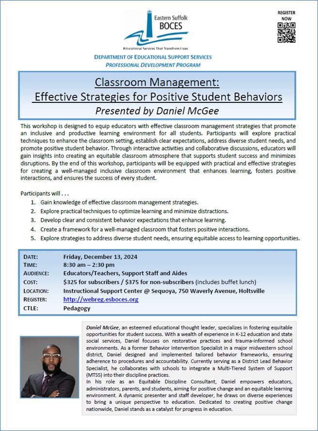 CLASSROOM MANAGEMENT EVENT