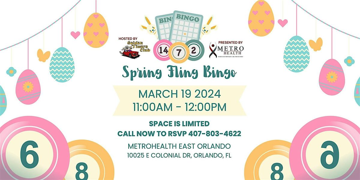 Free Senior Spring Fling Bingo!  at Metro Health of East Orlando