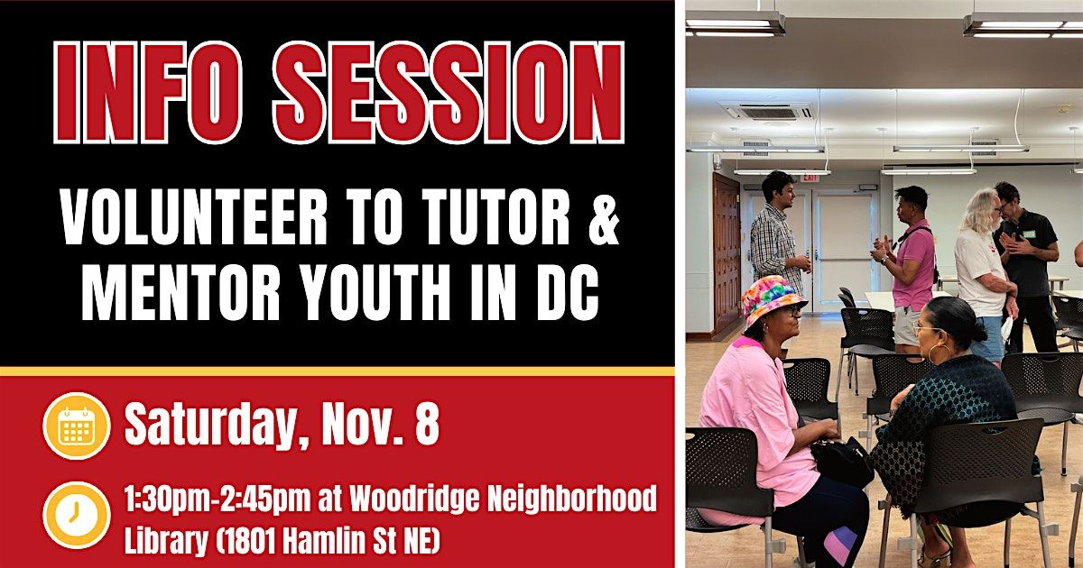 Northeast DC Tutoring & Mentoring Info Session