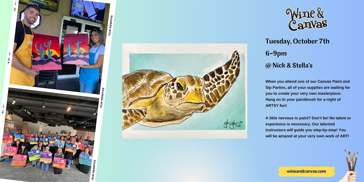 Fort Myers Paint Party - Watercolor Sea Turtle