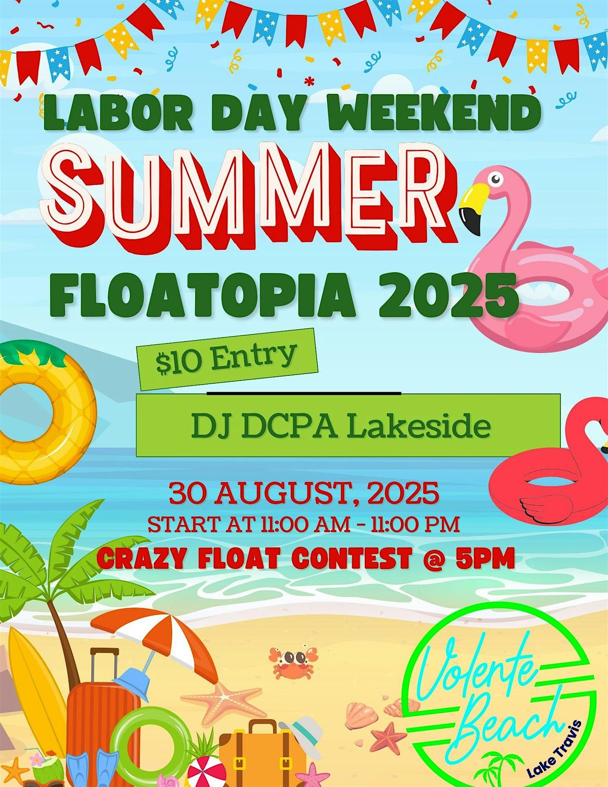 FLOATOPIA 2025 - A Beach Party with a Crazy Float Contest!