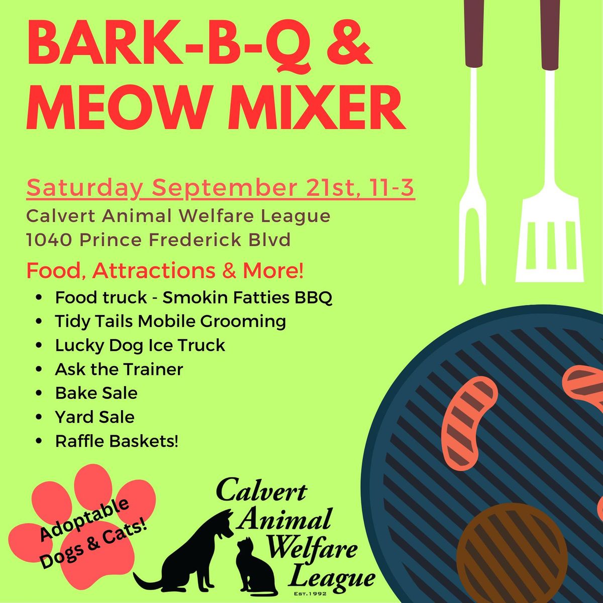 CAWL's Bark-B-Q & Meow Mixer!