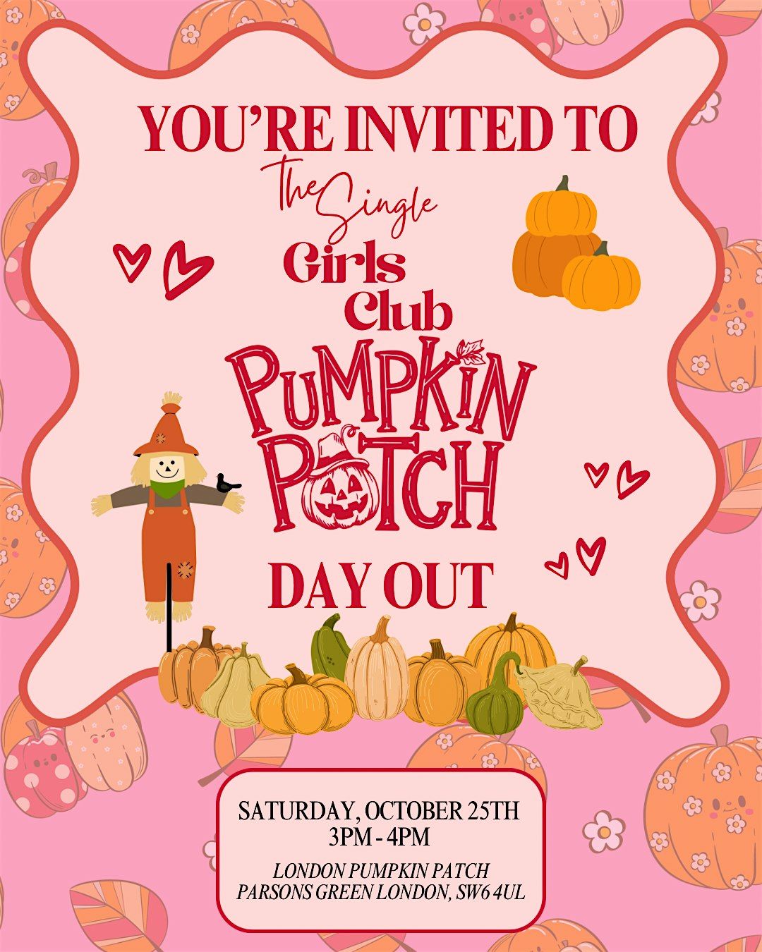 The Single Girls Club Pumpkin Patch Day Out