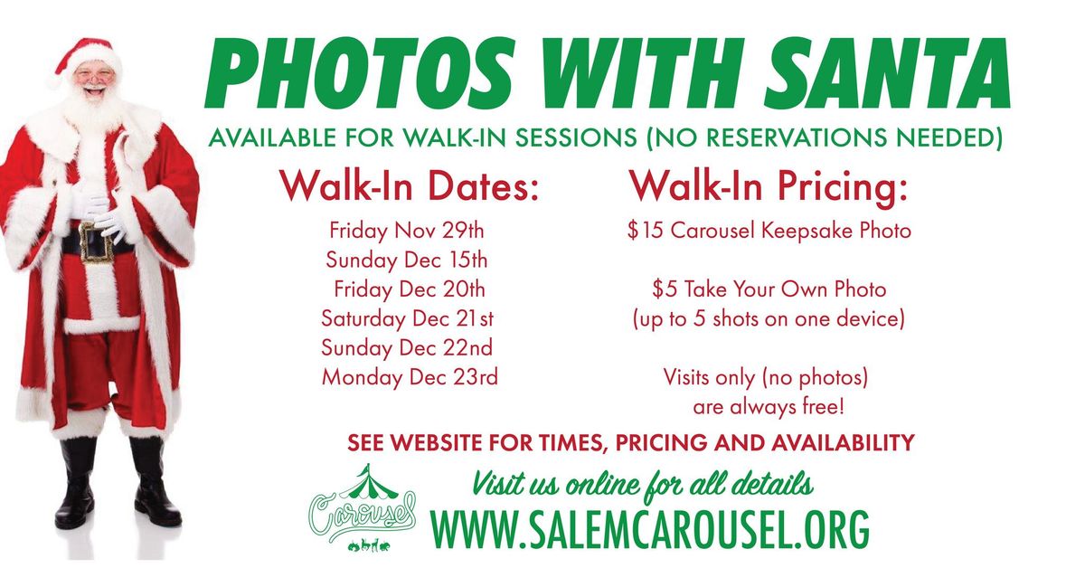 Photos with Santa (Walk-In Dates)