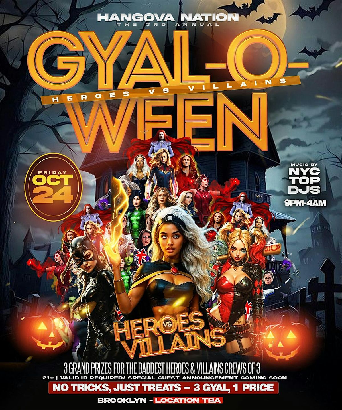 Gyal-O-Ween: Heroes vs. Villains