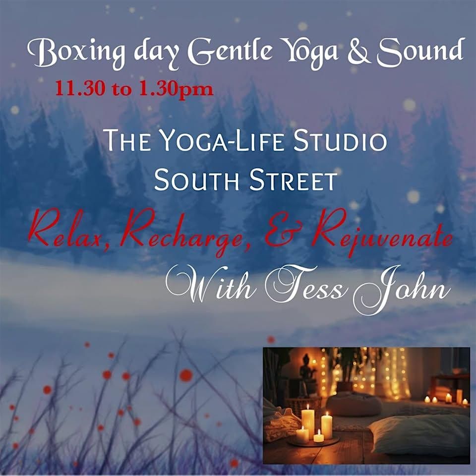 Boxing Day gentle yoga and sound bath