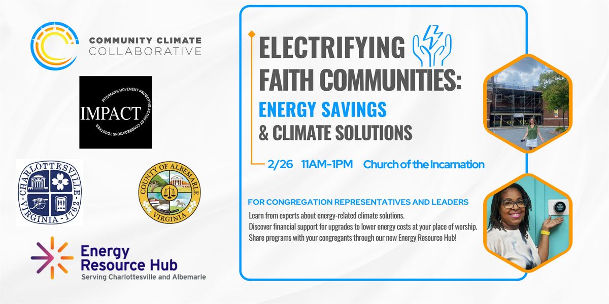 Electrifying Faith Communities: Energy Savings & Climate Solutions