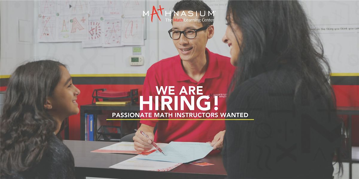 Mathnasium Hiring Event