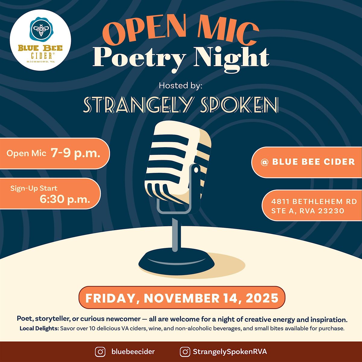 Strangely Spoken: A Night of Open Mic Poetry