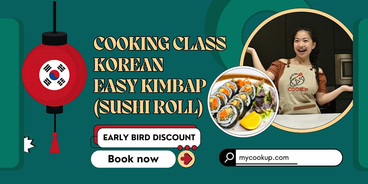 Korean Easy Kimbap (Sushi rolls) Cooking Class