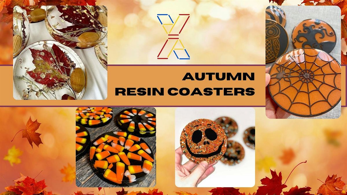 Autumn Resin Coasters