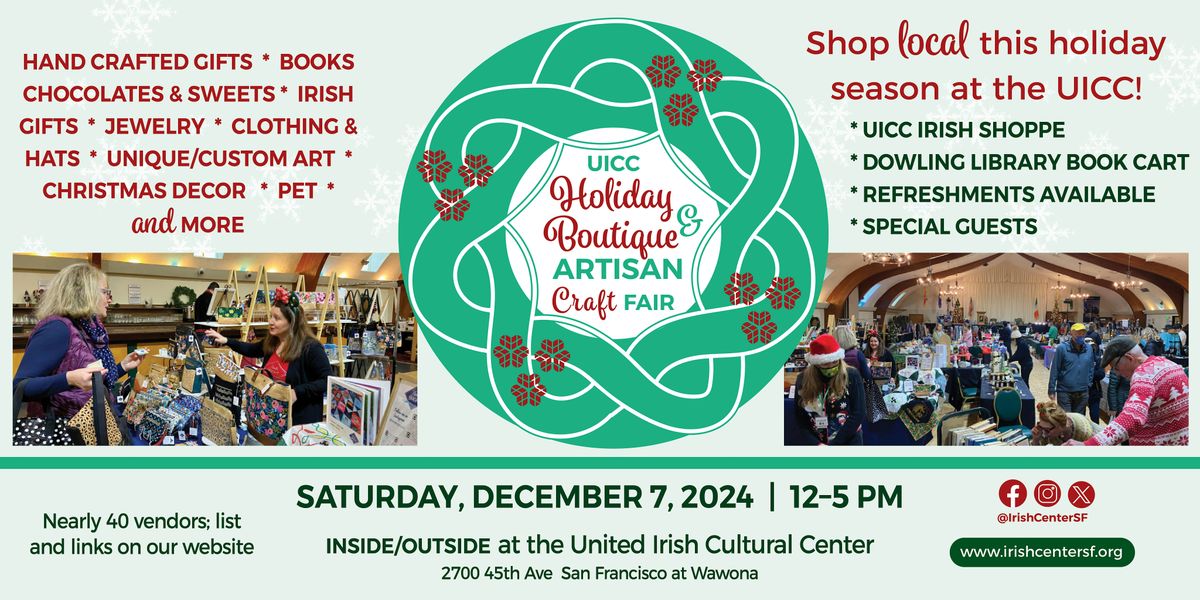 2024 Holiday Boutique and Artisan Craft Fair