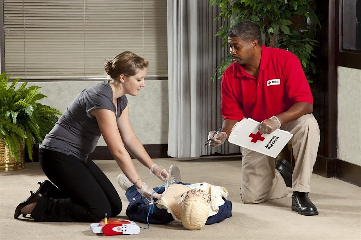 Free Red Cross First Aid\/Infant\/Adult CPR\/AED