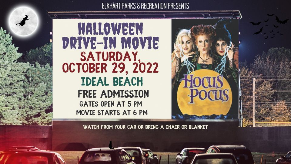 Halloween DriveIn Movie Hocus Pocus, Ideal Beach and Waterslides