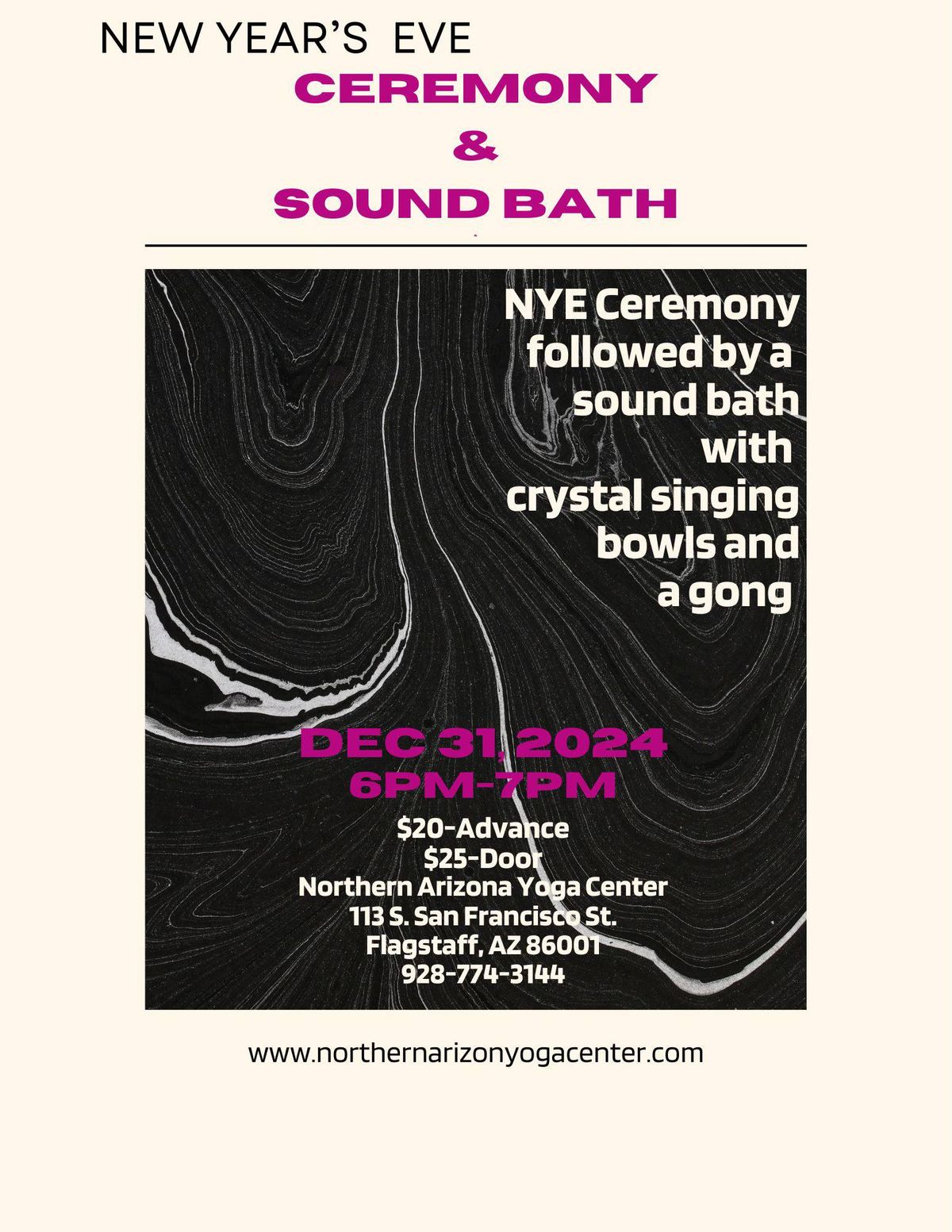 NEW YEAR'S EVE CEREMONY & SOUND BATH