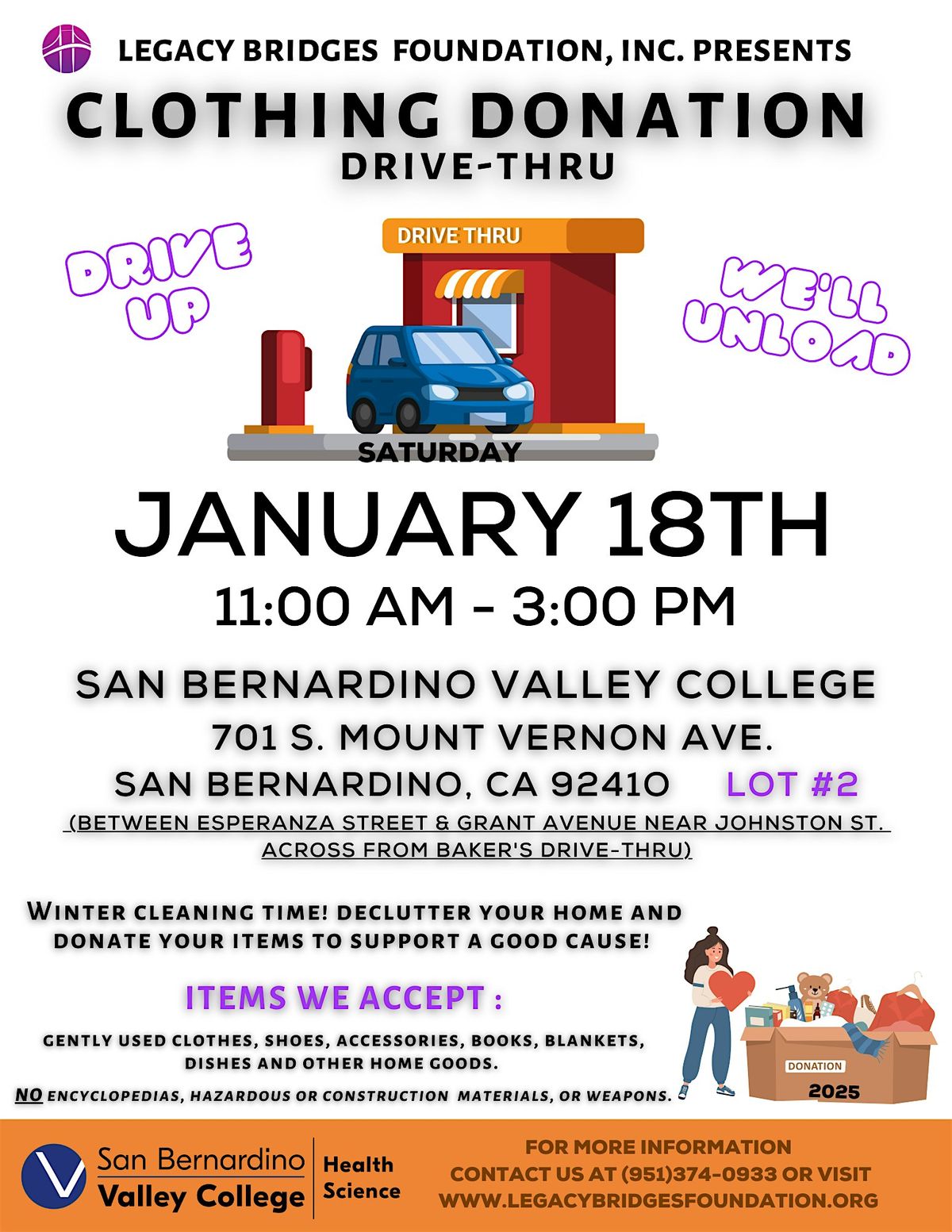 Clothing Donation Drive-Thru Event