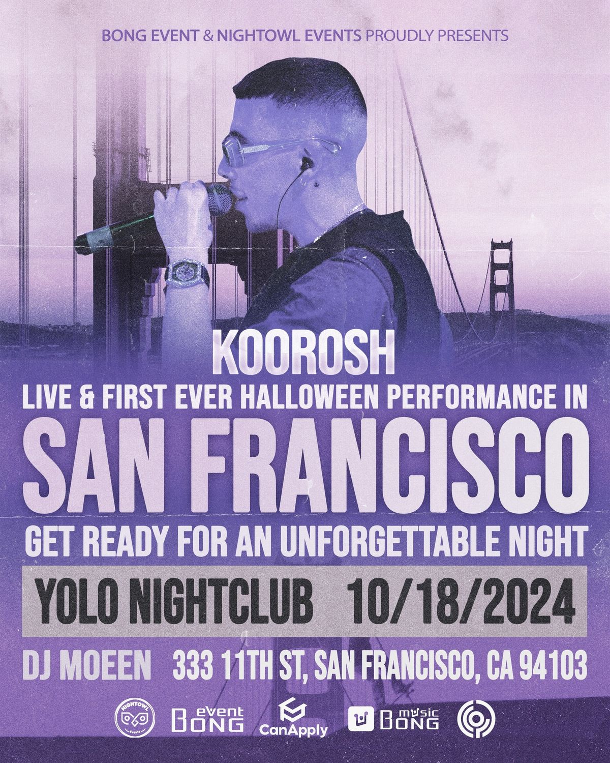 Koorosh Live in San Francisco!!! 