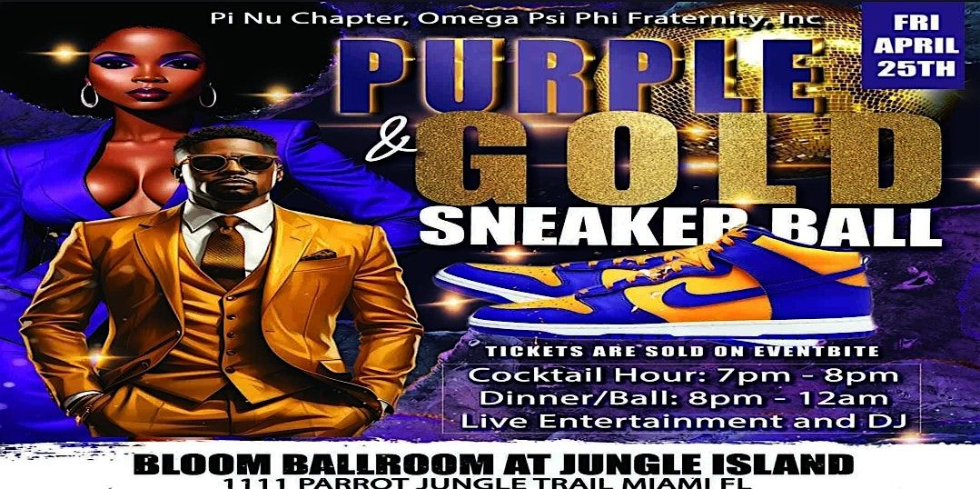 Purple and Gold Sneaker Ball