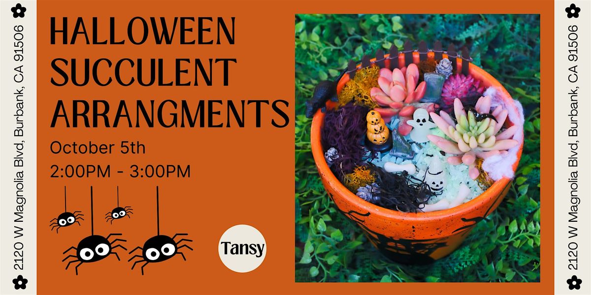 Halloween Succulent Arrangement Workshop