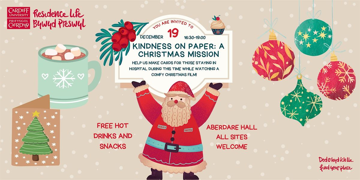 Kindness on Paper: A Christmas Mission \u00a6 Caredigrwydd: Taith Nadolig