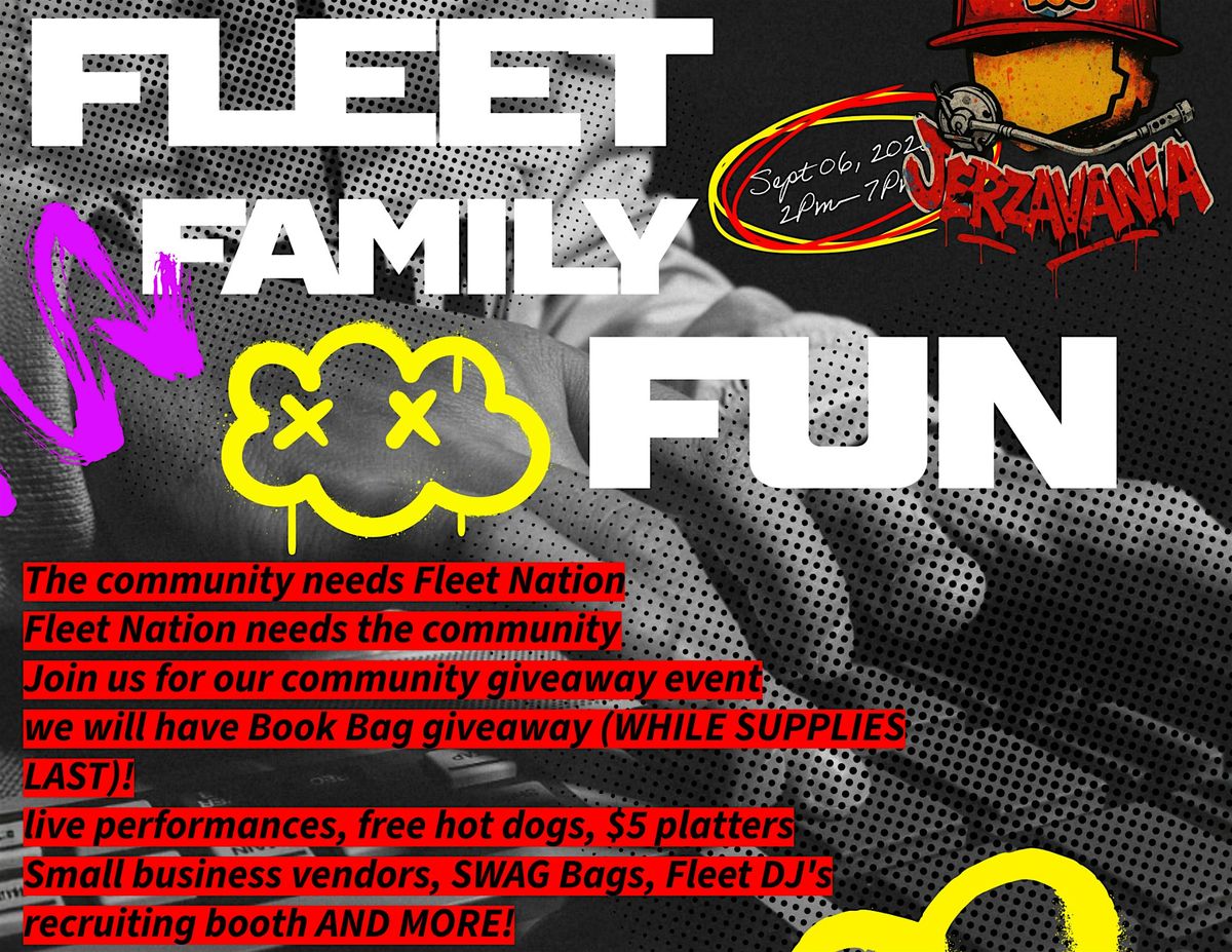 Fleet DJ's Family Fun Day (Back 2 School Giveaway)!