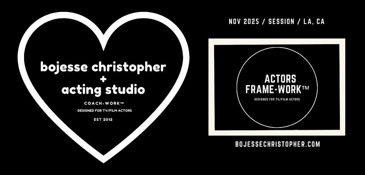 Actors Framework \u00b7 Craft+Career TV\/Film \u00b7 On Camera \u00b7 Group Workshop\/NOV