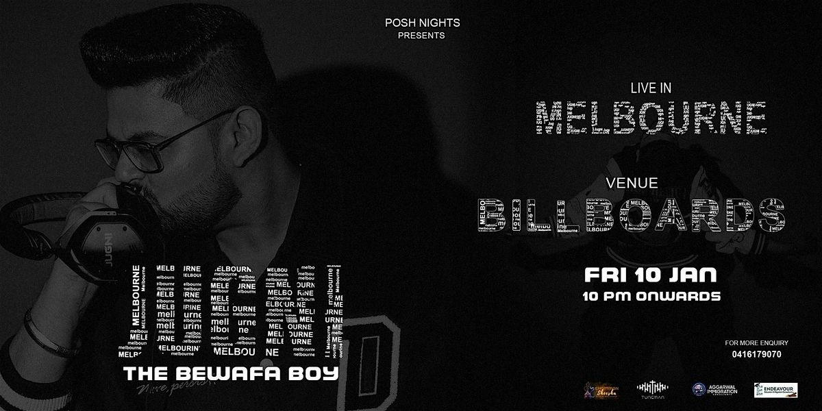 JUGNI (The Bewafa Boy) Live in Melbourne