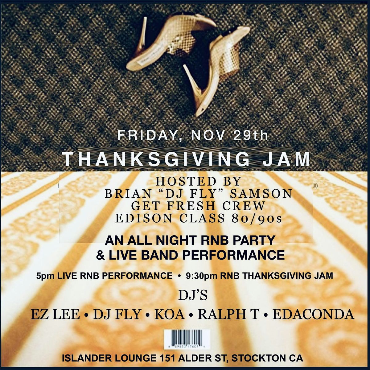 THANKSGIVING RnB JAM: 80\/90s THROWBACK PARTY