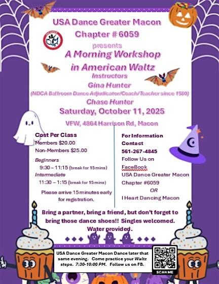 USA Dance Chapter 6095 presents: A Morning American Waltz Dance Workshop