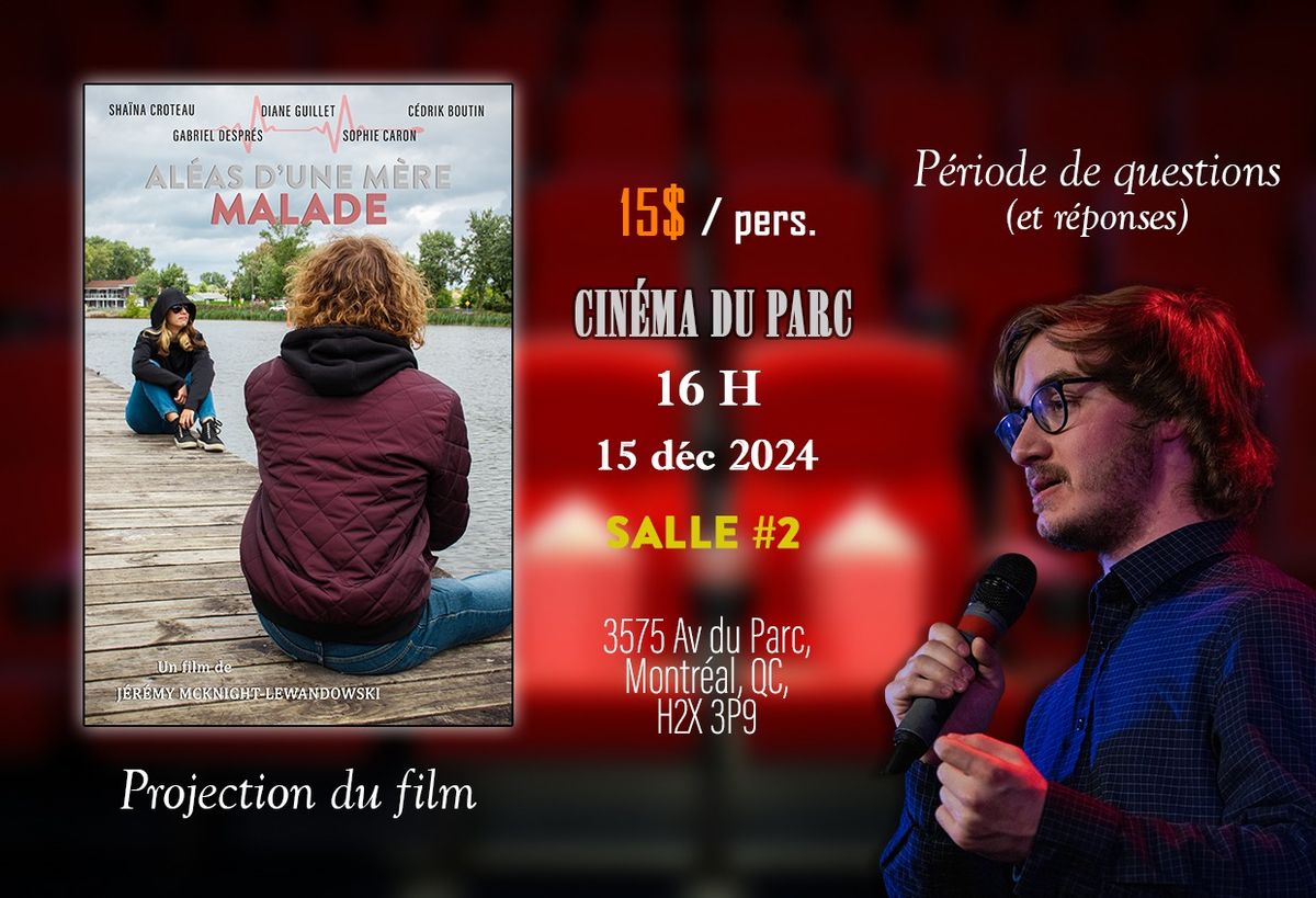 Projection de "Al\u00e9as d'une m\u00e8re malade" + Foire aux questions