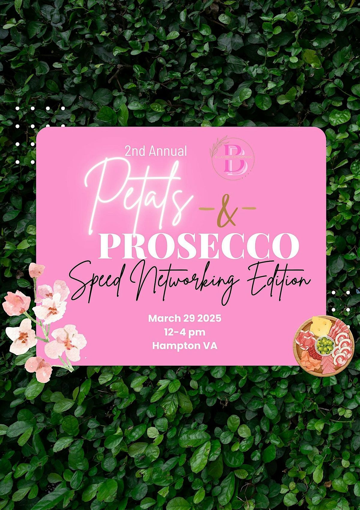 Petals and Prosecco-Speed Networking Edition