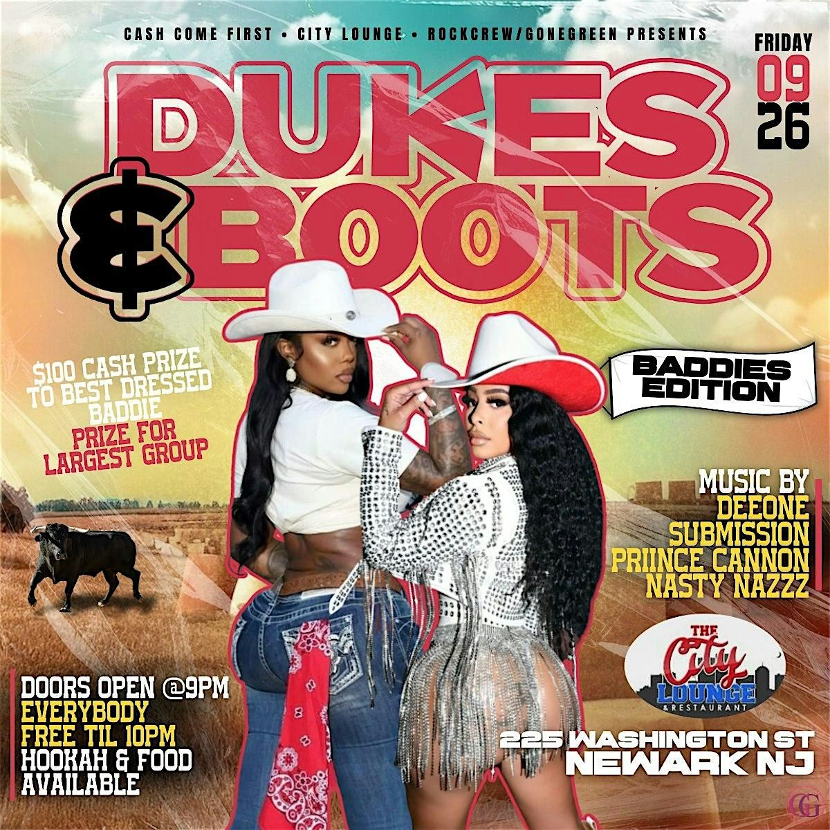 Dukes & Boots: $100 Cash Prize fornthe Best Dressed