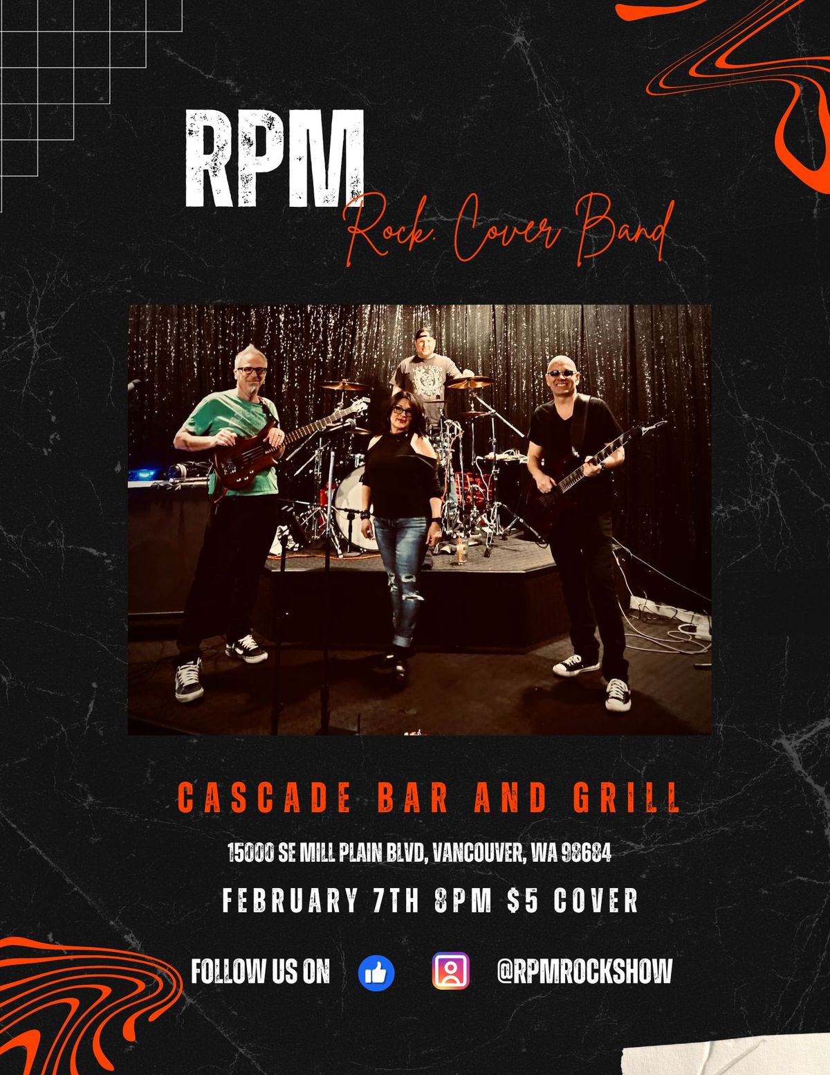 RPM @ Cascade Bar & Grill!!