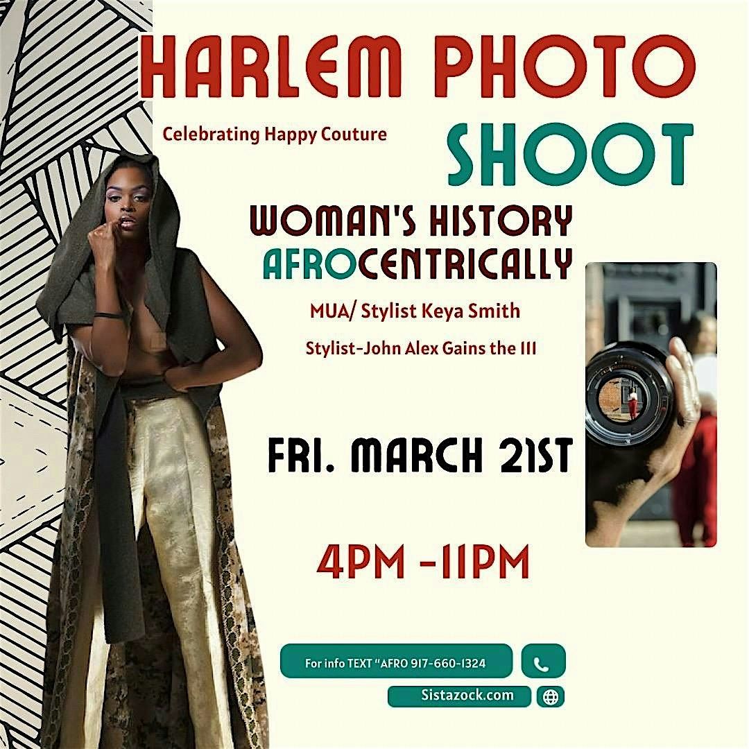 Harlem Photo Shoot Woman's History Month Afro-Centrically