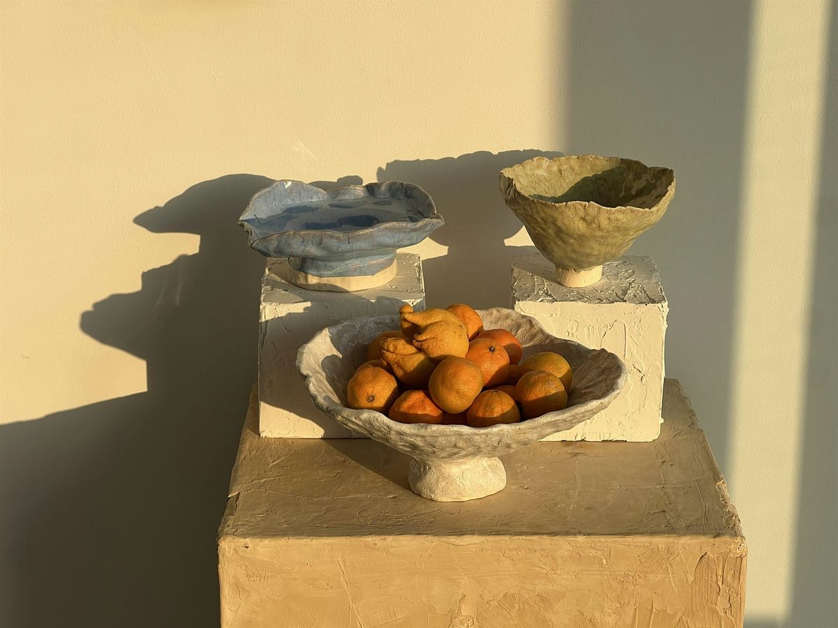 Ceramic Fruit Bowl Class  - Intro to Pottery