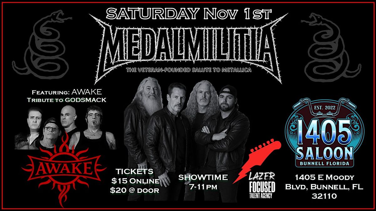 Metallica & Godsmack tributes - Medal Militia and AWAKE at 1405 Saloon
