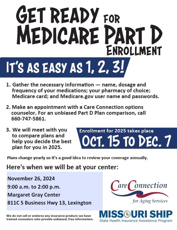 Get Ready for Medicare Part D Enrollment 