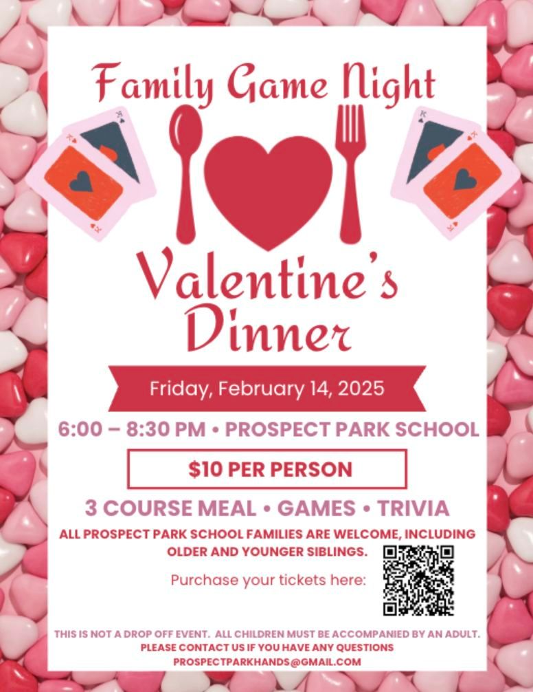 Family Game Night and Valentine's Dinner