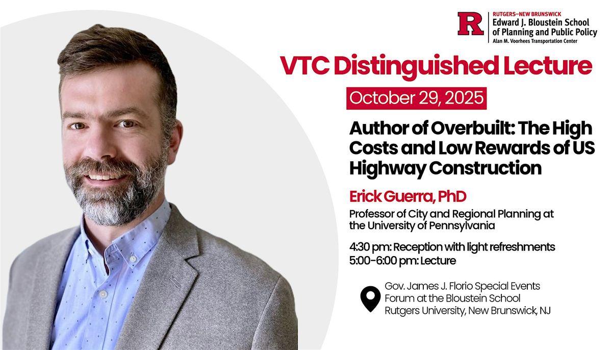 VTC Distinguished Lecture with Erick Guerra, PhD