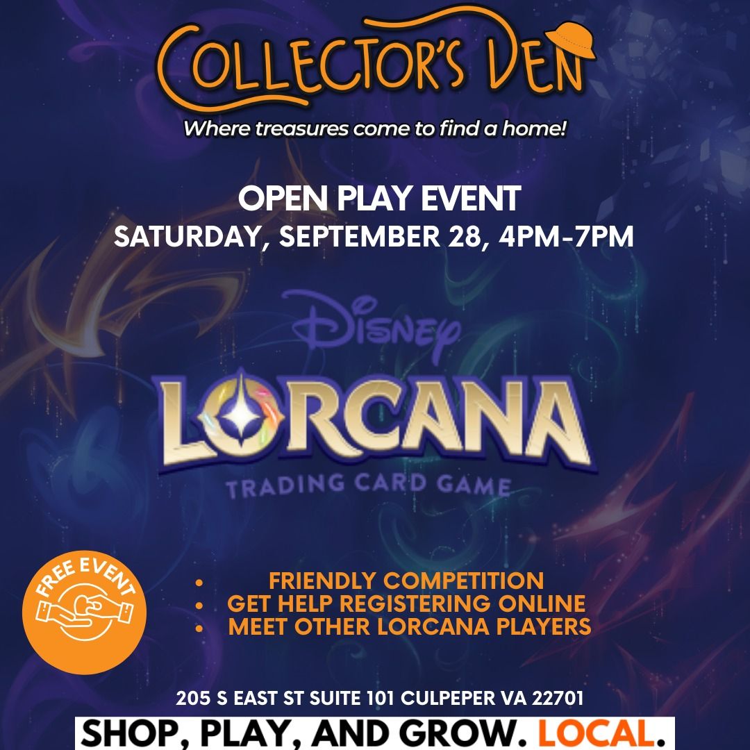 Lorcana Open Play @Collector's Den